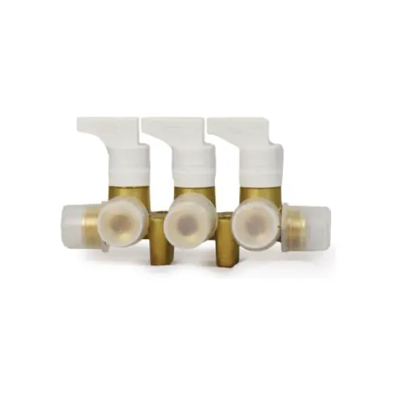 Brass Multivalve with 3 Outlets